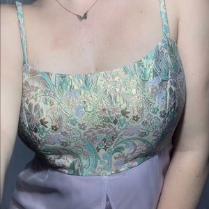 Rapunzel-Esque ankle length gown